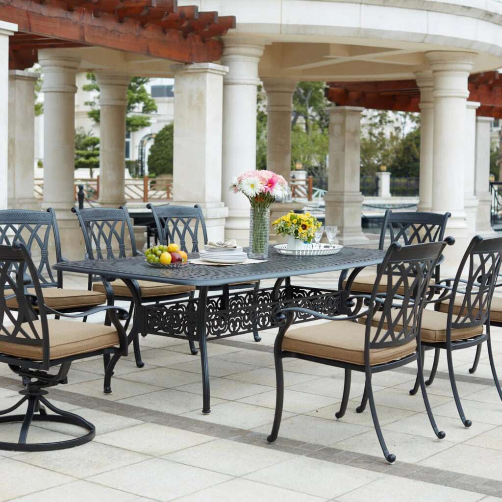 Darlee Capri 9 Piece Rectangular Patio Dining Set
