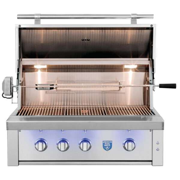 American Made Grill 36" Estate Built-In Grill Open