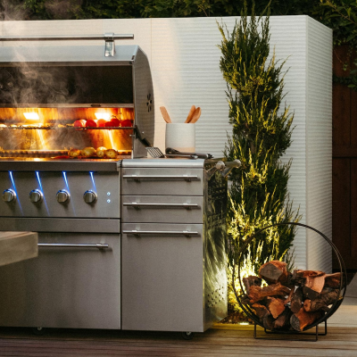 American Made Grill 54" Encore Freestanding Grill Burner Lifestyle