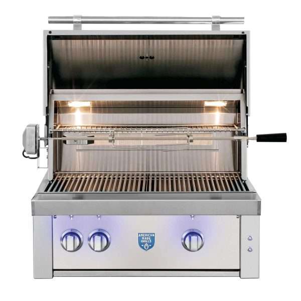 American Made Grills 30" Estate Built-In Grill Open