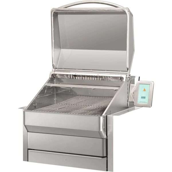 Memphis Grills 28" Pro ITC3 WiFi Built-In Pellet Grill Open Side