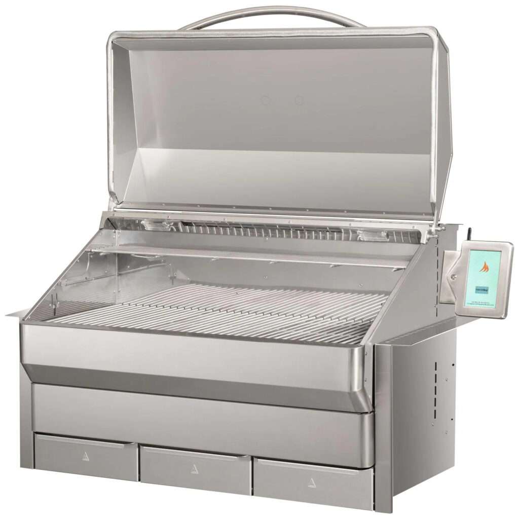 Memphis Grills 39" Elite ITC3 WiFi Built-In Pellet Grill Open Side