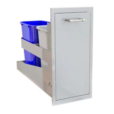 Alfresco 19" Dual Trash And Recycling Deep Drawer Side