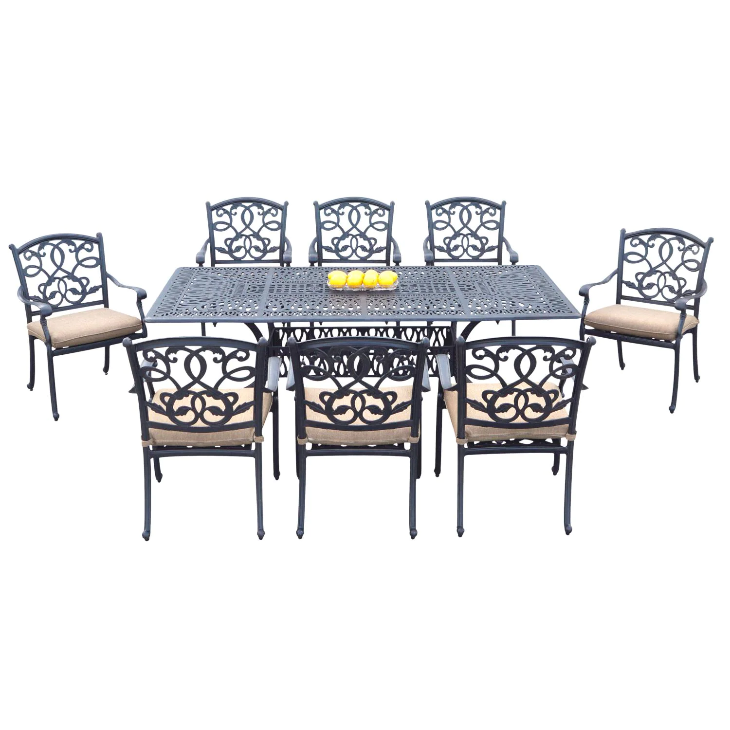 Darlee Santa Monica Piece Rectangular Patio Dining Set