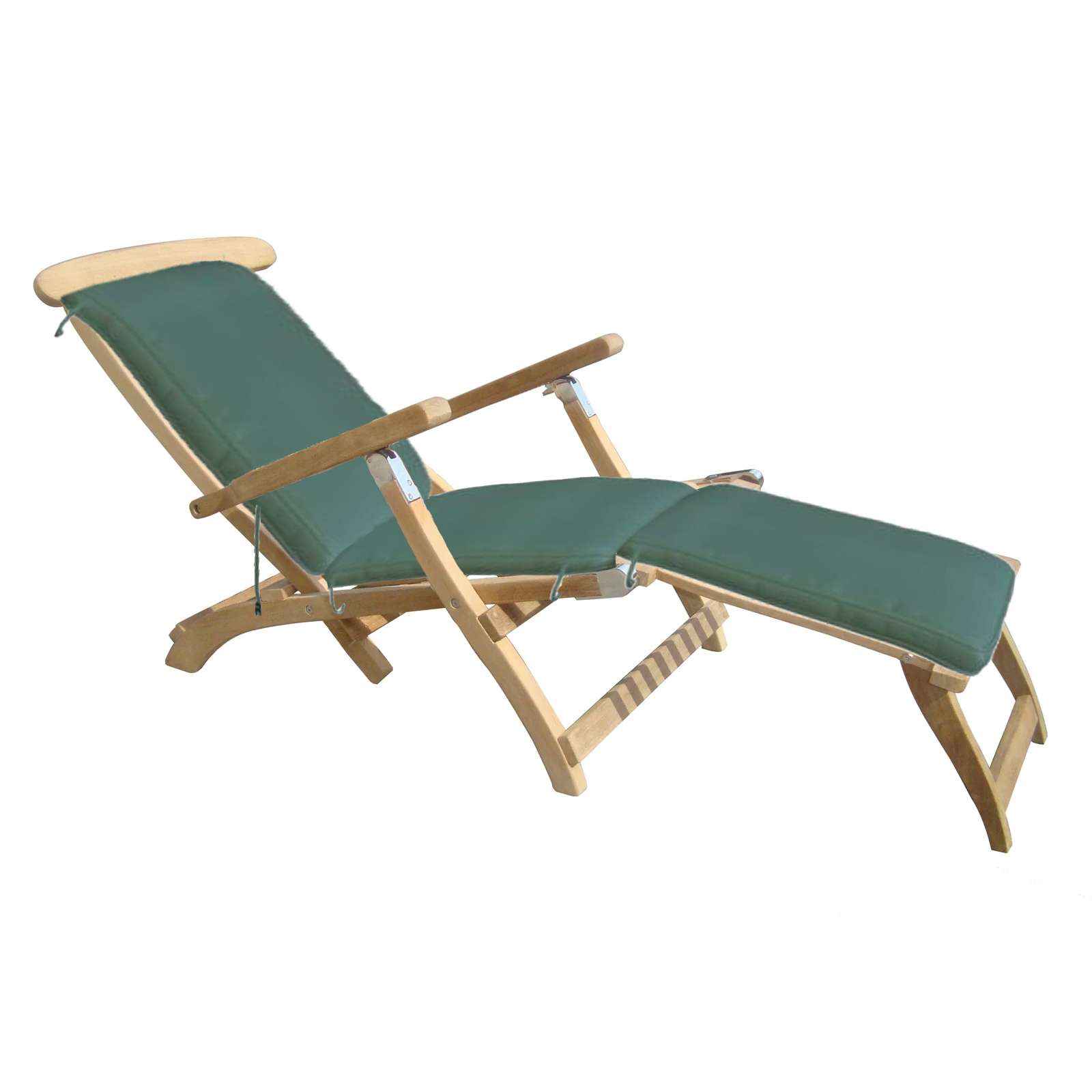 Royal Teak Collection Steamer Adjustable Chaise Lounger Sea