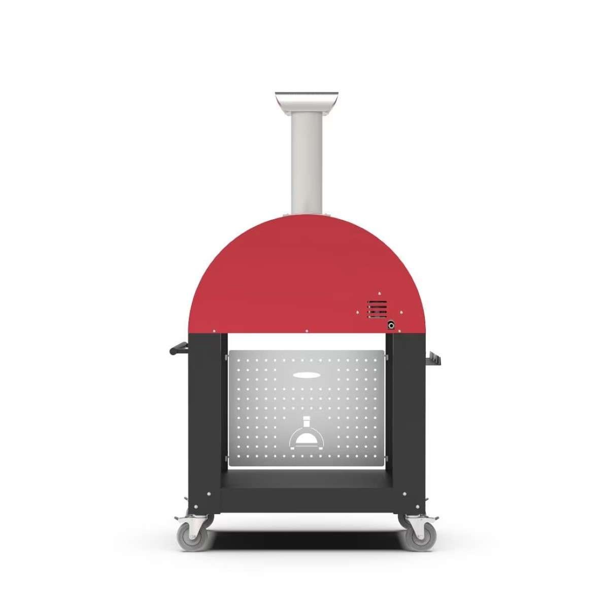 Alfa Moderno 3 Pizze Freestanding Gas Pizza Oven Antique Red 4