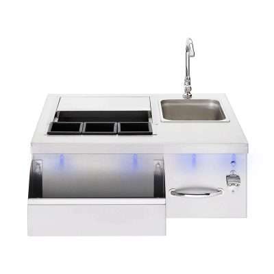 Trueflame 30" Beverage & Prep Station with LED Lights - TF-BC-30L