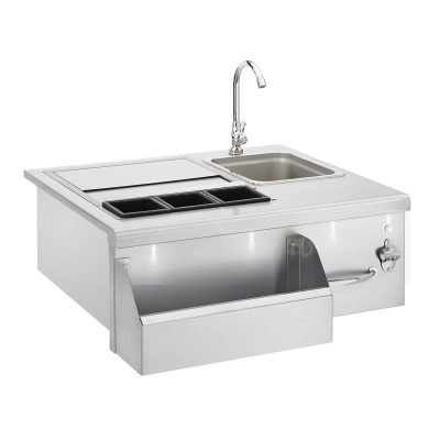 TrueFlame 30" Beverage & Prep Station w/ LED Lights