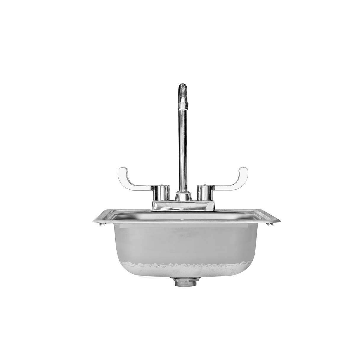 04-TF-NK-15D-Drop-In-Sink-Hot-Cold-Faucet-Front Trueflame 15"x 15" Drop-In Sink