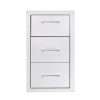 TrueFlame 17" Vertical 2-Drawer and Paper Towel Holder Combo Masonry