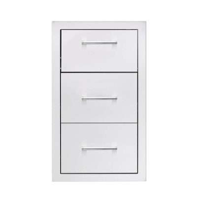 TrueFlame 17" Vertical 2-Drawer and Paper Towel Holder Combo Masonry