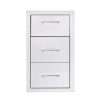 TrueFlame 17" Vertical 2-Drawer and Paper Towel Holder Combo - TF-TDC-17-A
