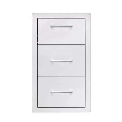 TrueFlame 17" Vertical 2-Drawer and Paper Towel Holder Combo - TF-TDC-17-A