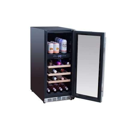 Trueflame 15" Outdoor Rated Dual Zone Wine Cooler