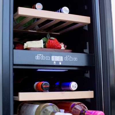 Trueflame 15" Outdoor Rated Dual Zone Wine Cooler