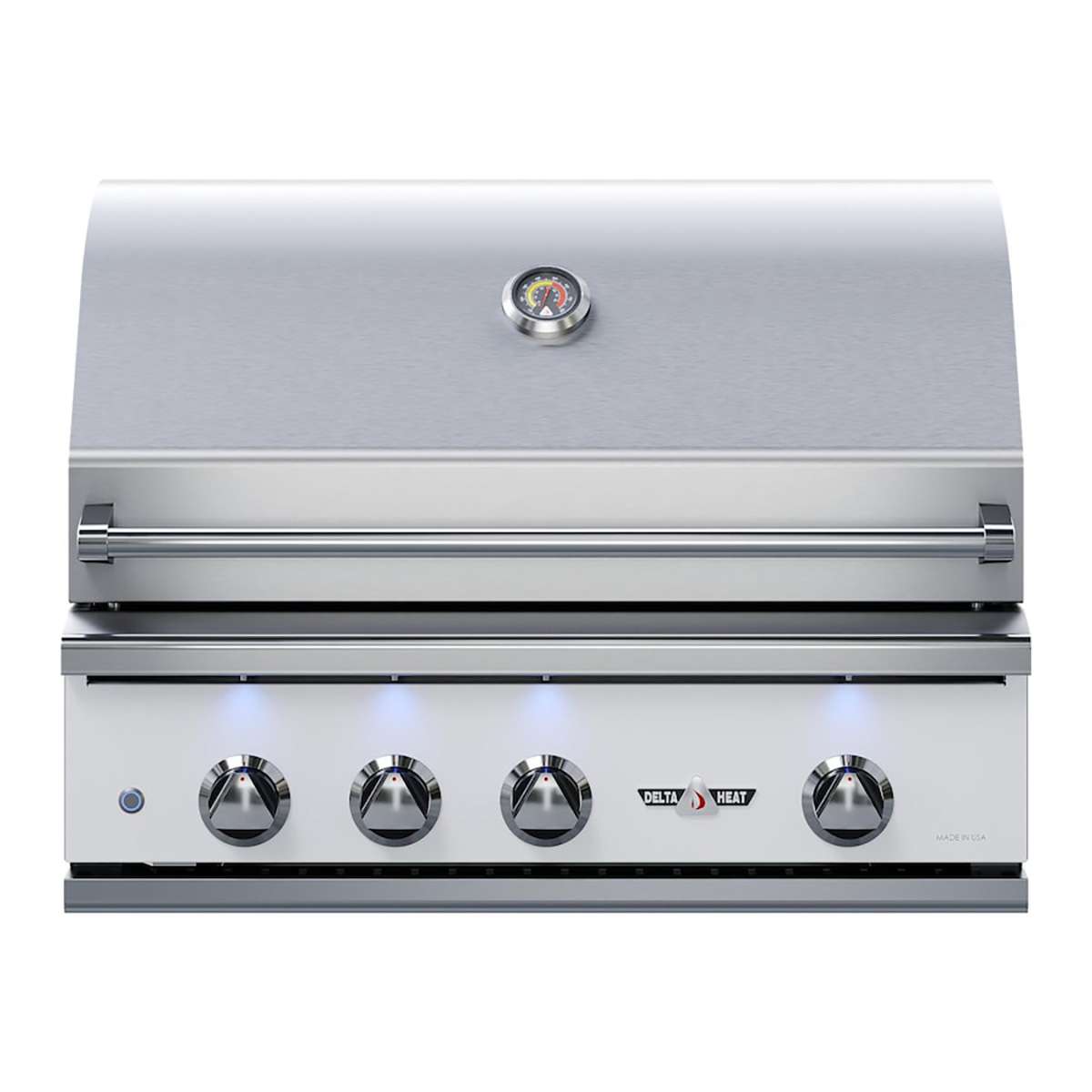 8f92304c3f78c535cf56f56756521c2f 32" 3-Burner Built-In Grill w/ Rotisserie & Sear Burner- White Control Panel