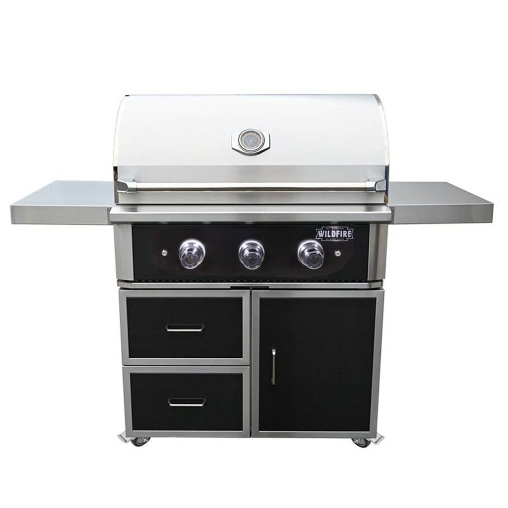 Wildfire 30" Freestanding Gas Grill - WF-CART30-CGG-BSS + WF-PRO30G-RH Wildfire 30" Freestanding Gas Grill - WF-CART30-CGG-BSS + WF-PRO30G-RH