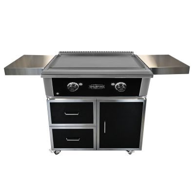 Wildfire 30" Freestanding Gas Griddle - WF-CART30-CG-BSS + WF-PRO30GRD-RH