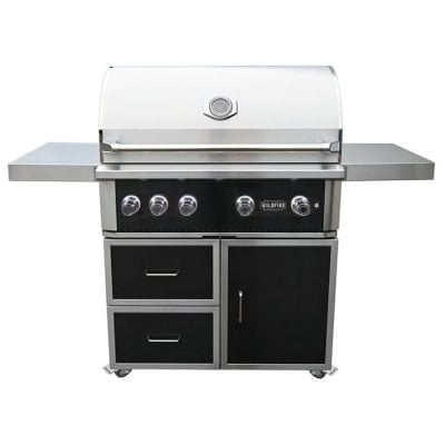 Wildfire 42" Freestanding Gas Grill - WF-CART42-CGG-BSS + WF-PRO42G-RH