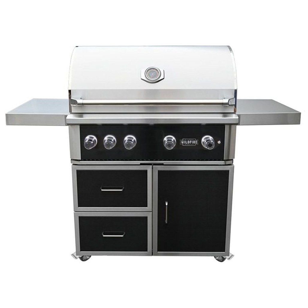 Wildfire 42" Freestanding Gas Grill - WF-CART42-CGG-BSS + WF-PRO42G-RH-_42__29385 Wildfire 42" Freestanding Gas Grill - WF-CART42-CGG-BSS + WF-PRO42G-RH