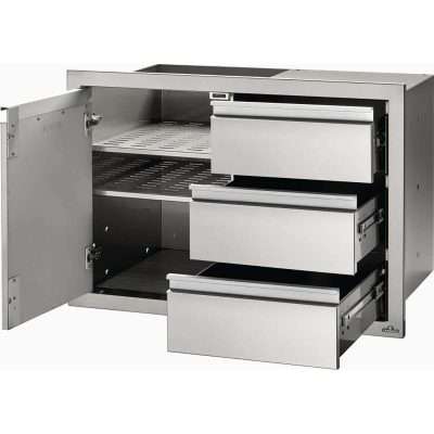 Napoleon 36" x 24" Single Door & Triple Drawer Combo