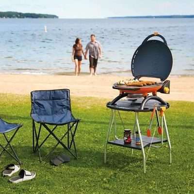 Napoleon TravelQ 2225 Portable Propane Gas Grill, Orange