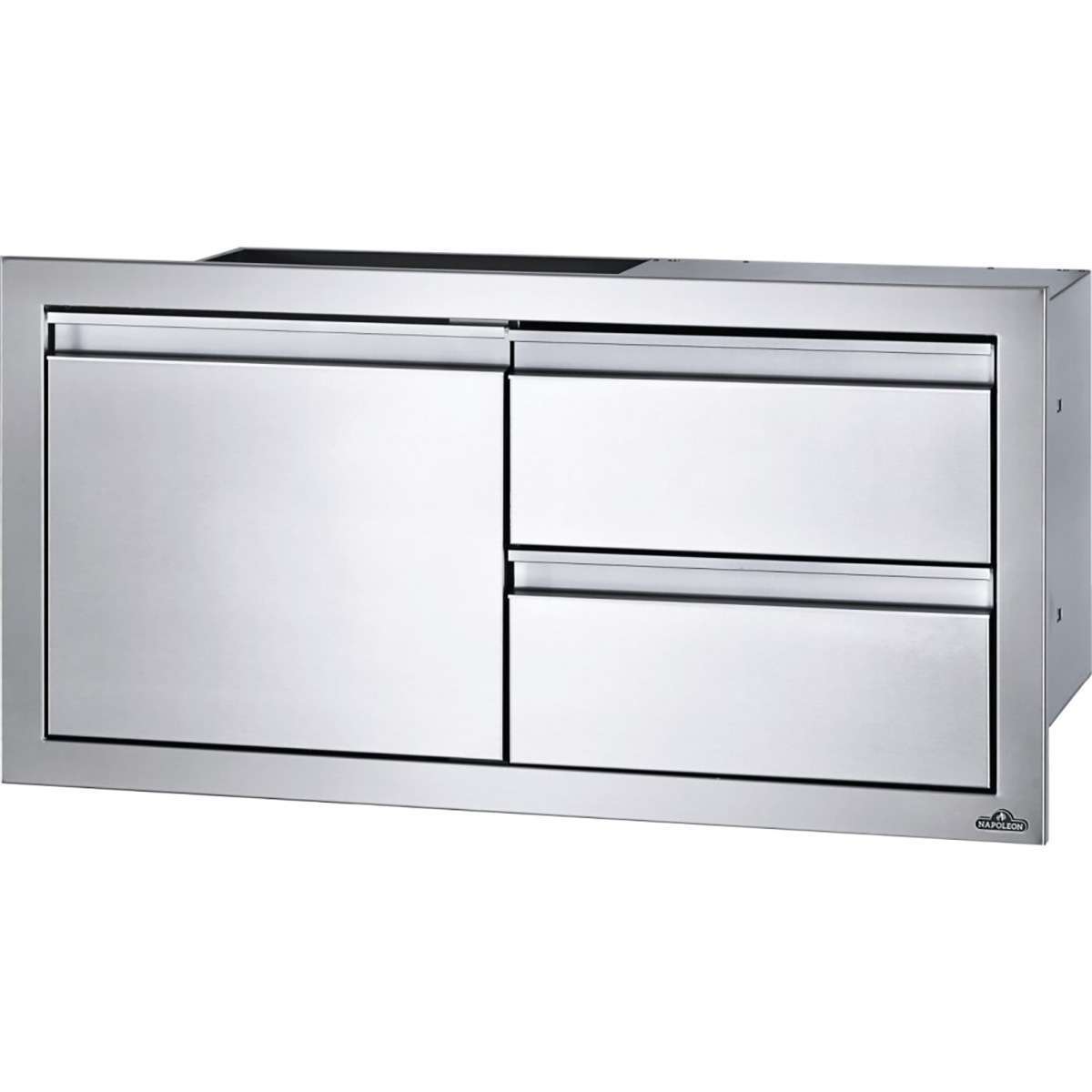 BI-3616-1D2DR-Web-Gallery-01-BI-3616-1D2DR_Ang Napoleon 36" x 16" Single Door & Double Drawer Combo