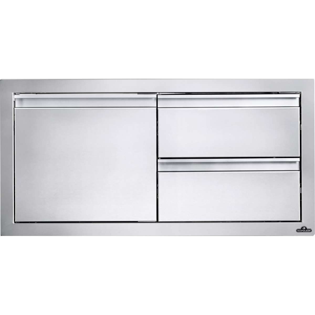 BI-3616-1D2DR-Web-Gallery-02-BI-3616-1D2DR-Str Napoleon 36" x 16" Single Door & Double Drawer Combo