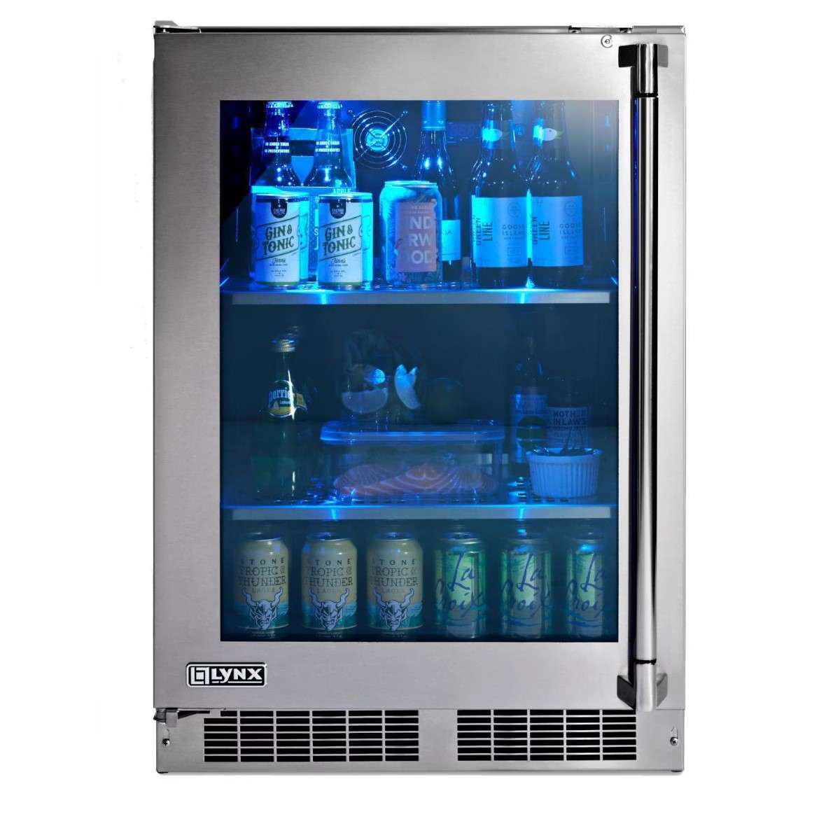 Lynx Professional 24-Inch Glass Door Outdoor Refrigerator Lynx Professional 24-Inch Glass Door Outdoor Refrigerator
