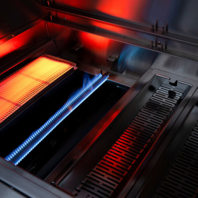 American Made Grill 36" Muscle Freestanding Hybrid Grill Burners