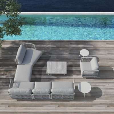 Couture Jardin CLUB Ottoman