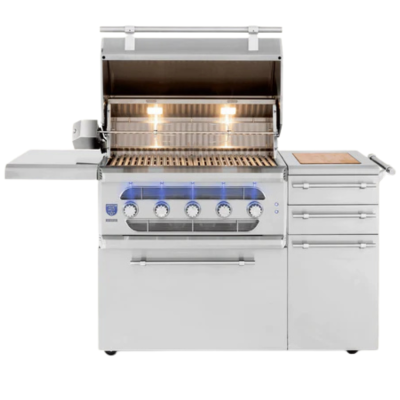 American Made Grill 36" Muscle Freestanding Hybrid Grill Interior