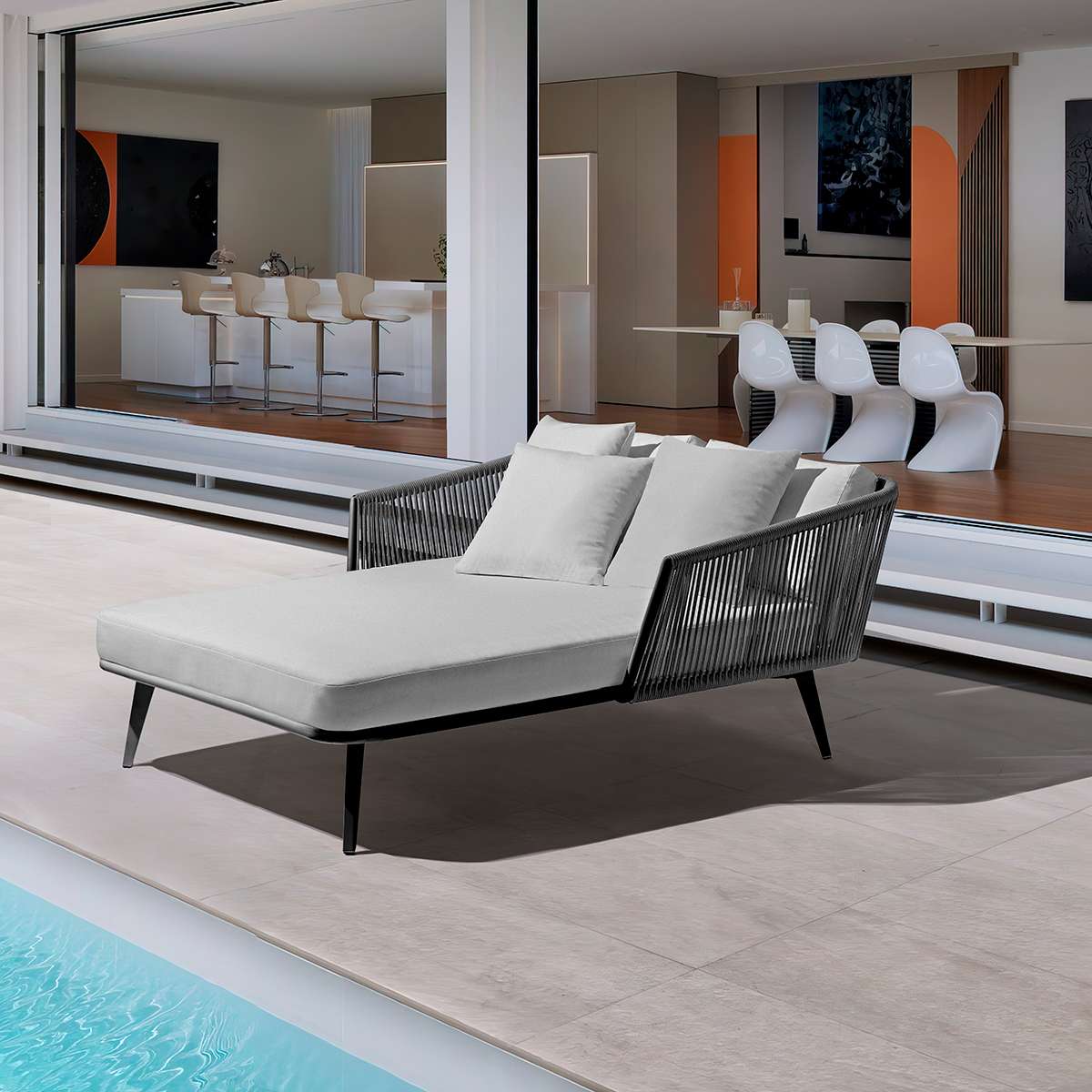 couturejardin-DIVA-daybed-pool-lifestyle-2 Couture Jardin DIVA Daybed Anthracite Lifestyle