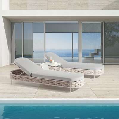 Couture Jardin Loop Chaise Lounger Lifestlye