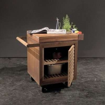 OFYR Small PRO Teak Storage Insert w/ Door