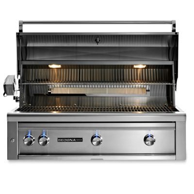 Lynx Sedona 42" Built-In Grill with Rotisserie Open