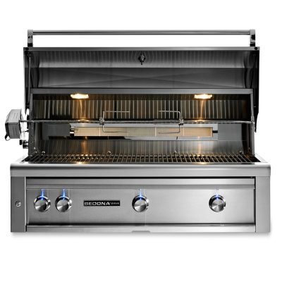 Lynx Sedona 42" Built-In Grill with Rotisserie Open no rotisserie