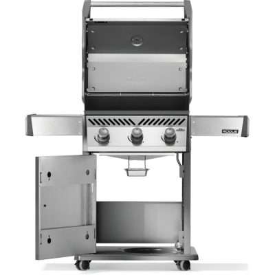 Napoleon Rogue 425 Gas Grill Open shelves