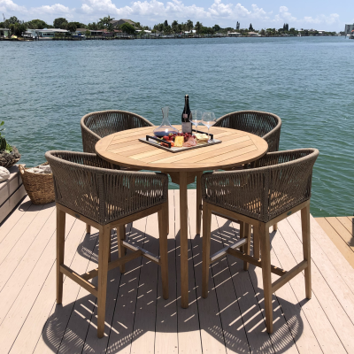 Royal Teak Collection Malibu Bar Chair - MALBC