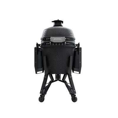 BSTRD.PRO 19" Large Complete Graphite Freestanding Kamado Grill Back