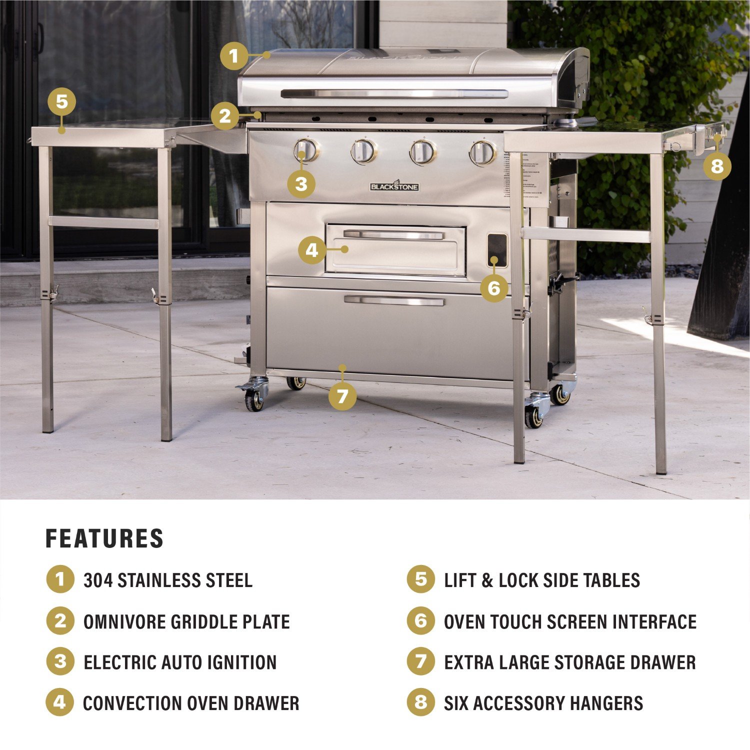 6006_Select36GriddleAirFryerCombo_WSQ_04 Blackstone Select 36" Freestanding Griddle Airfryer Combo Features