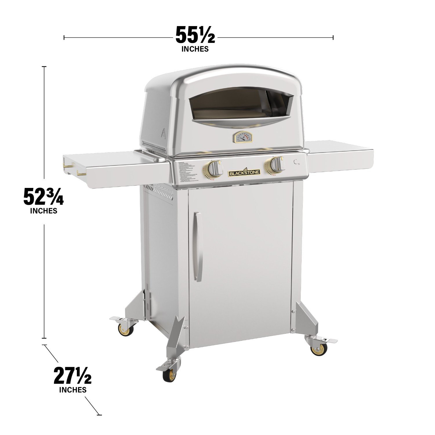 6831_SelectPizzaOven_WSQ_12 Blackstone Select Freestanding Pizza Oven Dimensions