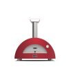 Alfa Moderno 2 Pizze Wood-Fired Countertop Pizza Oven Antique Red