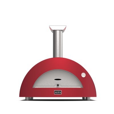 Alfa Moderno Ruby Red 3 Pizze Wood-Fired Countertop Pizza Oven
