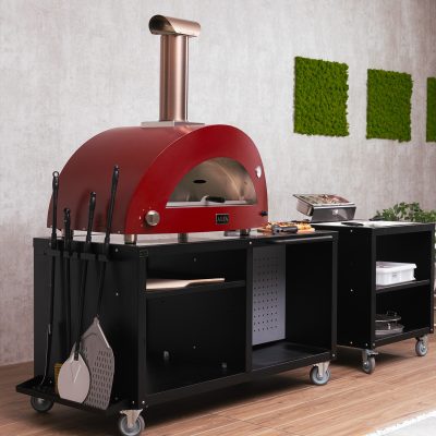 Alfa Cooking Station 160 Frame Prep Table lifestyle