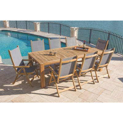 Royal Teak Collection 9 Piece Dining Set