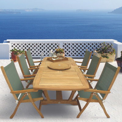Royal Teak Collection 8 Piece Dining Set