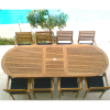 Royal Teak Collection 9-Piece Expansion Dining Set