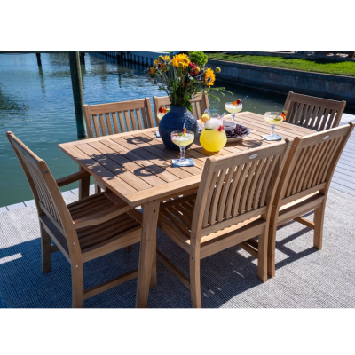 Royal Teak Collection 7 Piece Dining Set