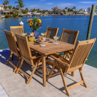 Royal Teak Collection 7 Piece Dining Set
